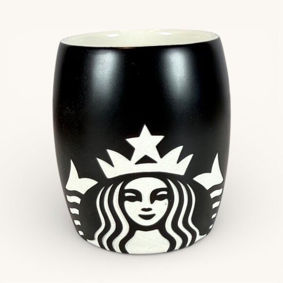 Starbucks Other - Starbucks 2011 Black & White Logo Ceramic Mug 14 Oz Coffee Collectors Item